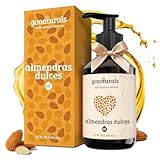 GoNaturals® Aceite de Almendras Dulces, 250ml - 100% Puro, Natural y Prensado en Frío - Aceite Corporal Hidratante Para Piel, Cabello, Uñas y Antiestrias Embarazo