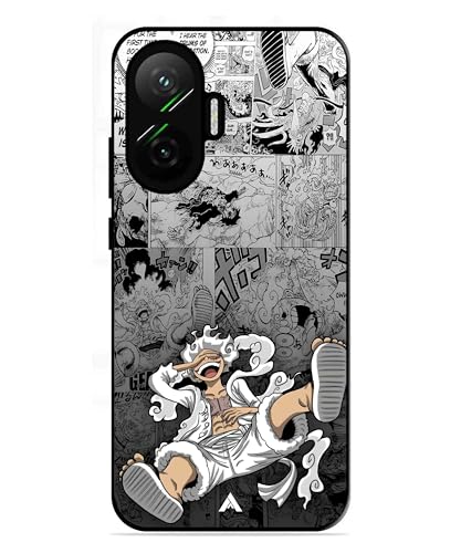 Image of Premium Anime 2 Case for Poco F7 (Glossy Finish) Soft-Touch Metal TPU Back Cover, Shockproof, Designer, Aesthetic Mobile Phone Case