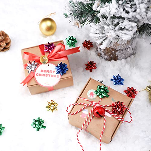 1 Inch 150Pcs Small Star Bows For Gift Wrapping And Presents,Multiple Coclour Christmas Bows,For Parties, Birthdays, Weddings Or Other Holidays. (Mix Colors) #TOP4