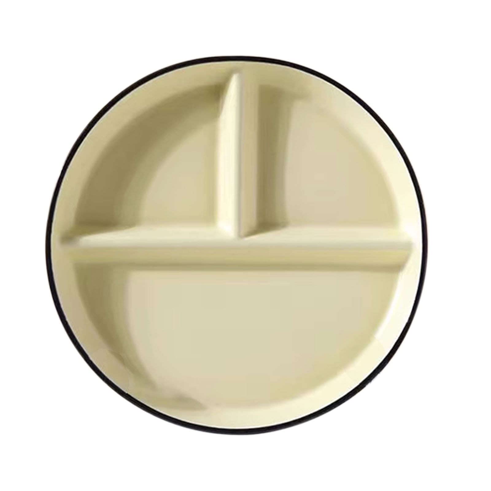 talerz obiadowy, Podzielone talerze obiadowe, talerz do kontroli diety, jednolity kolor ceramiczny podzielony dla dorosłych, bariatryczne porcji(Mint Green)