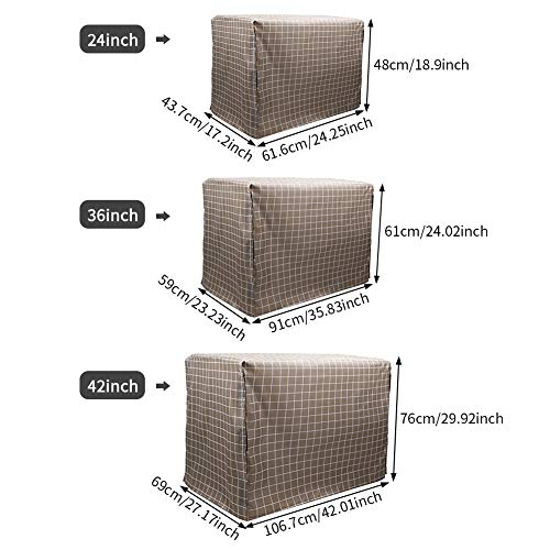 EKDJKK Dog Crate Cover, Privacy Dog Crate Cover Easy Install 210D Oxford Cloth Outdoor Indoor Dog Crate Cover Kennel… - Image 4