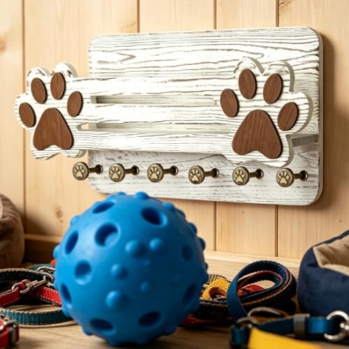 Support mural pour laisses de chien pour ne plus perdre les accessoires dans l'entrée