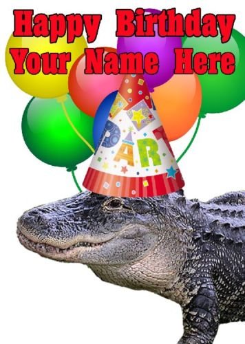 Croc party Codecr Birthday A5 con cartolina di auguri