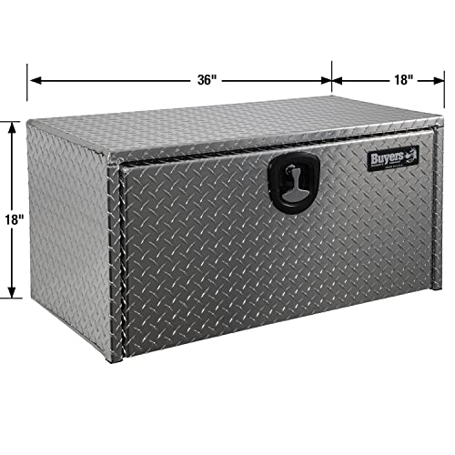 Image of Buyers Products 1705105 36 x 18 x 18 Inch Aluminum Underbody Tool Box