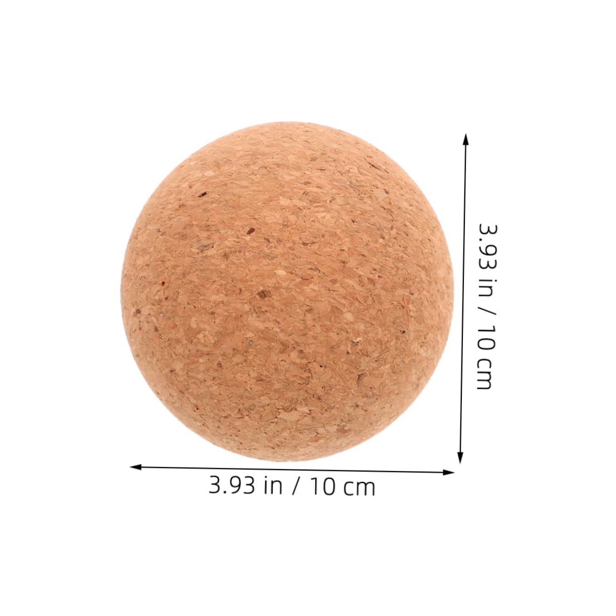 Sosoport High-Density Cork Yoga Ball Non-Shedding Fascia Ball for Muscle Massage Portable Massage Ball for Various Yoga and Fitness Activities
