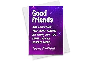 【★Shining Stars to Brighten Your Day★】Best Friend Birthday Card - Good Friends...