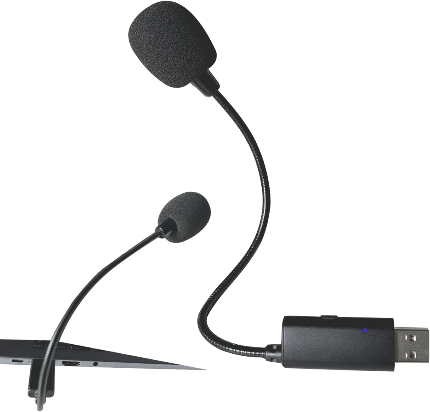 USB Microphone for Laptop/PC - Compact USB Gooseneck Microphone - Plug & Play, Crystal-Clear Sound for Gaming, Podcasts, Online Meetings (USB Type-A-with Mute Button)-image-33