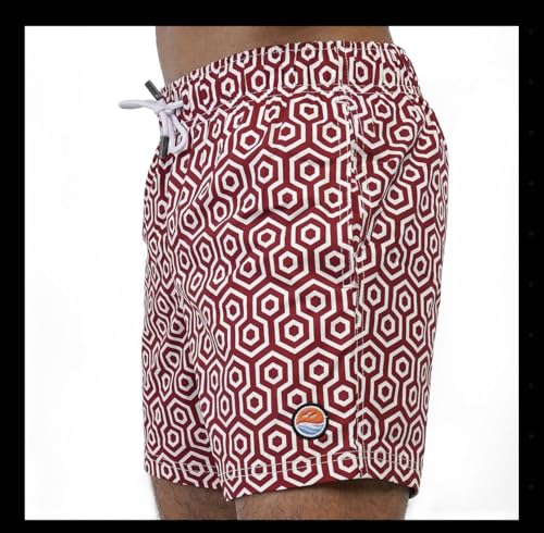 Illusions Men's Swim Trunks, 100% Polyester, Quick-Dry, Lightweight, Durable, Beach & Pool Shorts3