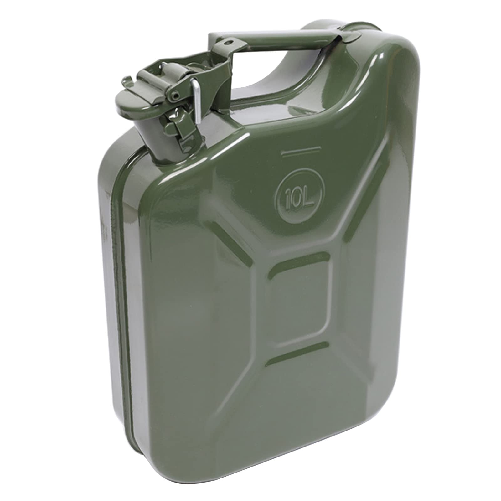 Lattine di Benzina Portatili in Metallo omologate ONU 5L, 10L, 20L per Benzina e Diesel, Contenitore per la conservazione del Carburante con beccuccio per taniche con Flessibile