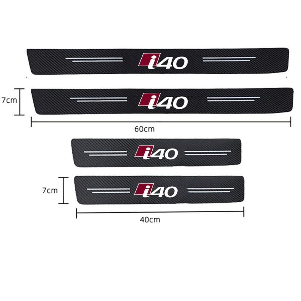 Protèges-sols Fibre De Carbone Pour Hyundai - Lot De 4, Design Sport & Anti-rayures