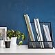 Relaxdays Stehsammler, A4, 3 Fächer, Mesh-Design, HBT: 26 x 24 x 26 cm, Büro & Home-Office, Stehordner, Metall, schwarz