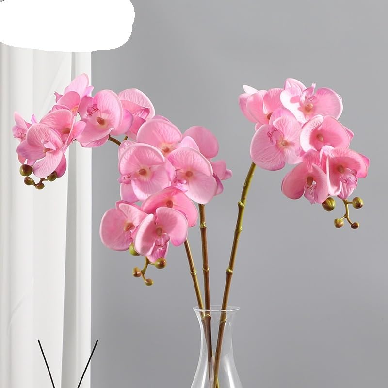 HUFFA Skandinavische künstliche Phalaenopsis-Orchideen – perfekt for Heimdekoration und Hochzeiten(Color3)
