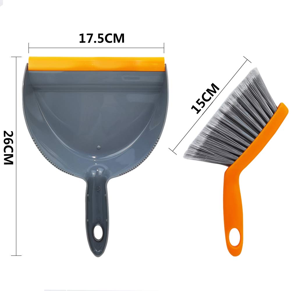 Juego de Recogedor De Escoba Pequeña, Mini Recogedor y Juego De Cepillos Juego De Herramientas De Limpieza para Oficina, Hogar, Mesa, Cajón, Teclado