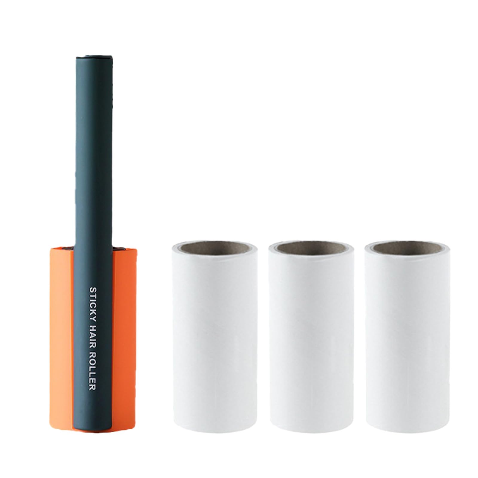 HEmlSkrona Sticky Lint & Pet Hair Remover Roller - 4 Adhesive Sheets Included (3 Refills) for Clothes, Furniture & Cars | Anti-Slip Handle, Dust-Proof