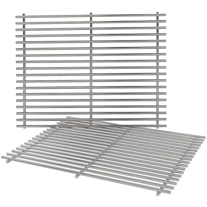 19.5" Cooking Grates for Weber Genesis 300 Series, Genesis E310 E320 E330 S310 S320 S330, 304 Stainless Steel Grill Grate Replacement Parts for Weber 7528 & 7524