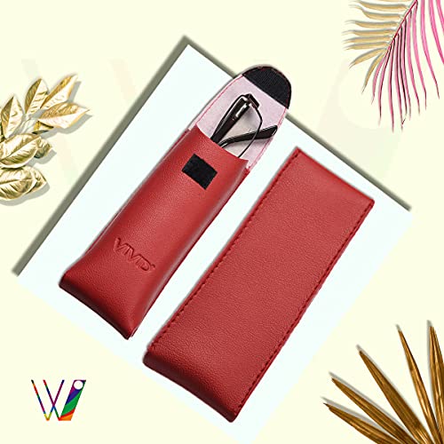 Image of Unisex Lightweight Specs Snap Button Eyewear Dabbi Leather Soft Case Cover