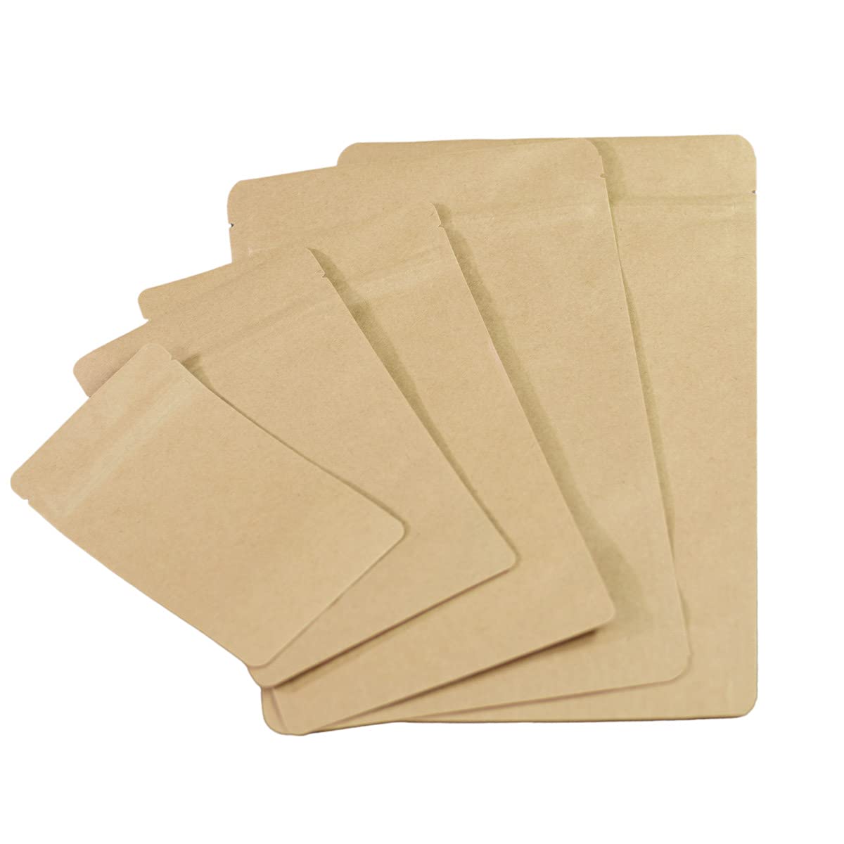 1.000 Stück Bodenbeutel braun aus Kraftpapier mit Druckverschluss | 110 x 65 x 185 mm Inhalt: 250 ml | lebensmittelecht und aluminiumfrei | HUTNER