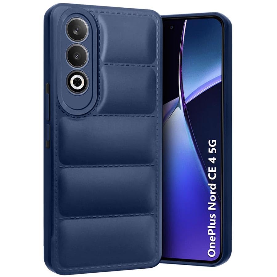 Fashionury Back Cover for OnePlus Nord CE 4 5G | Camera Bump Protection | Matte Soft Silicon Flexible | Liquid Silicon Puff Case All Side Shock Proof Rubberised Back Case Cover for (Blue) (B0D1KMCVL1) Amazon Price History, Amazon Price Tracker