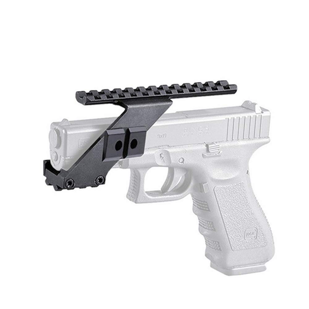 Tactical Top & Buttom Picatinny Weaver Pistol Handgun Mount for Red Dot Scope Laser Sight Compatible with Glock