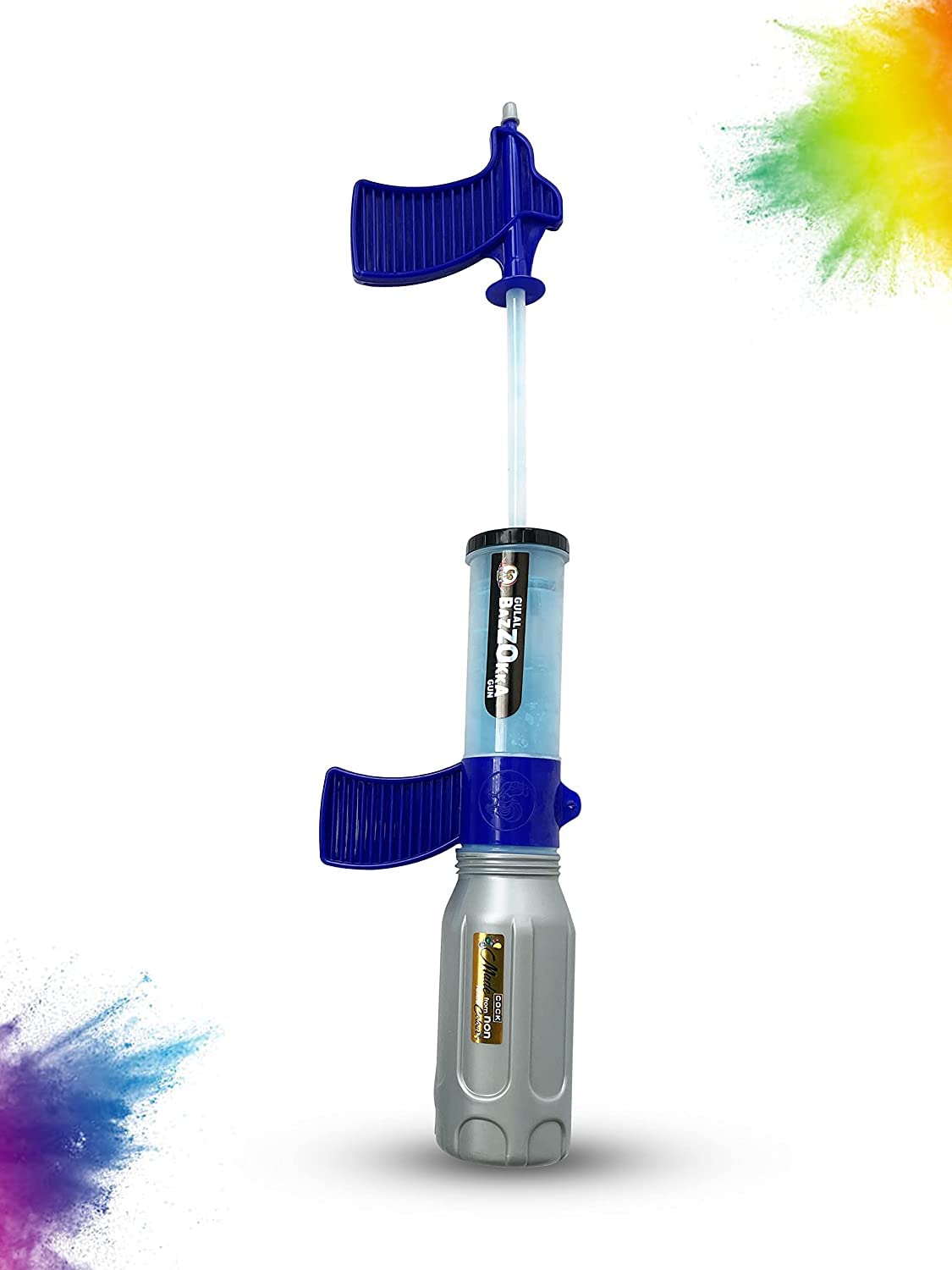 Generic Gulal Pichkari | 100% Natural and Herbal Gulal | Holi Toy | No Water Needed | Multicolor