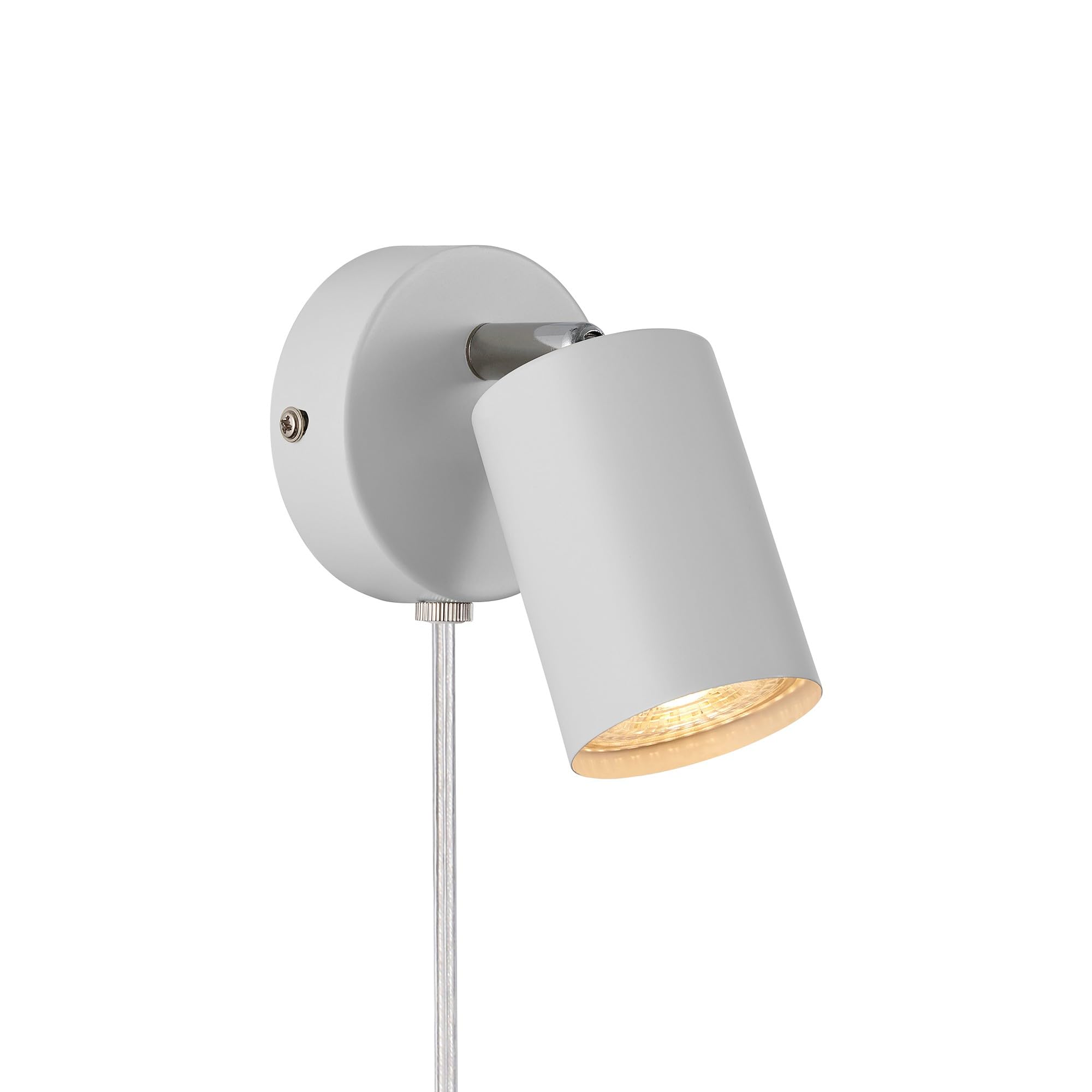 Nordlux Explore Metal Wall Light  White,plug In Or Mains from B&Q