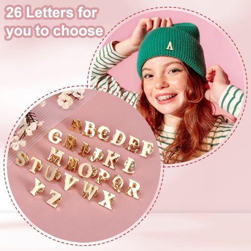 Image of PATIKIL Letter Lapel Pins, Initial Alphabet Collar Pins Letter Brooch Pins for Women Men Shirt Dress Suits