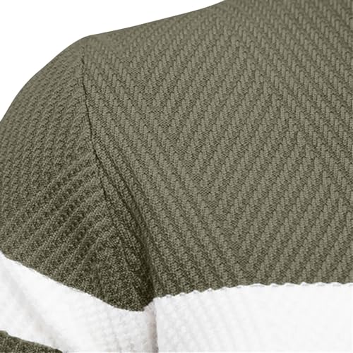 Men's Fashion Crewneck Sweater Casual Striped Color Block Pullover Soft Comfy Warm Knit Tunic Tops3