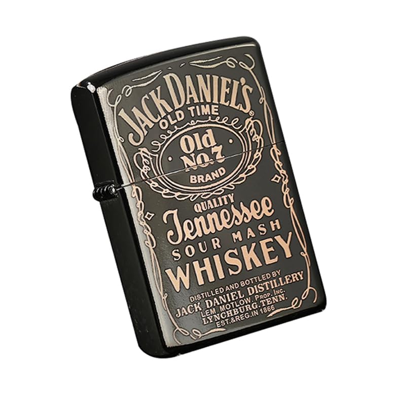 Briquet de style chinois, remplaçable pour Zippo (étui uniquement), taille de l'insert compatible : 3,6 cm x 1,2 cm x 5 cm, boîtier allume-cigare (noir)