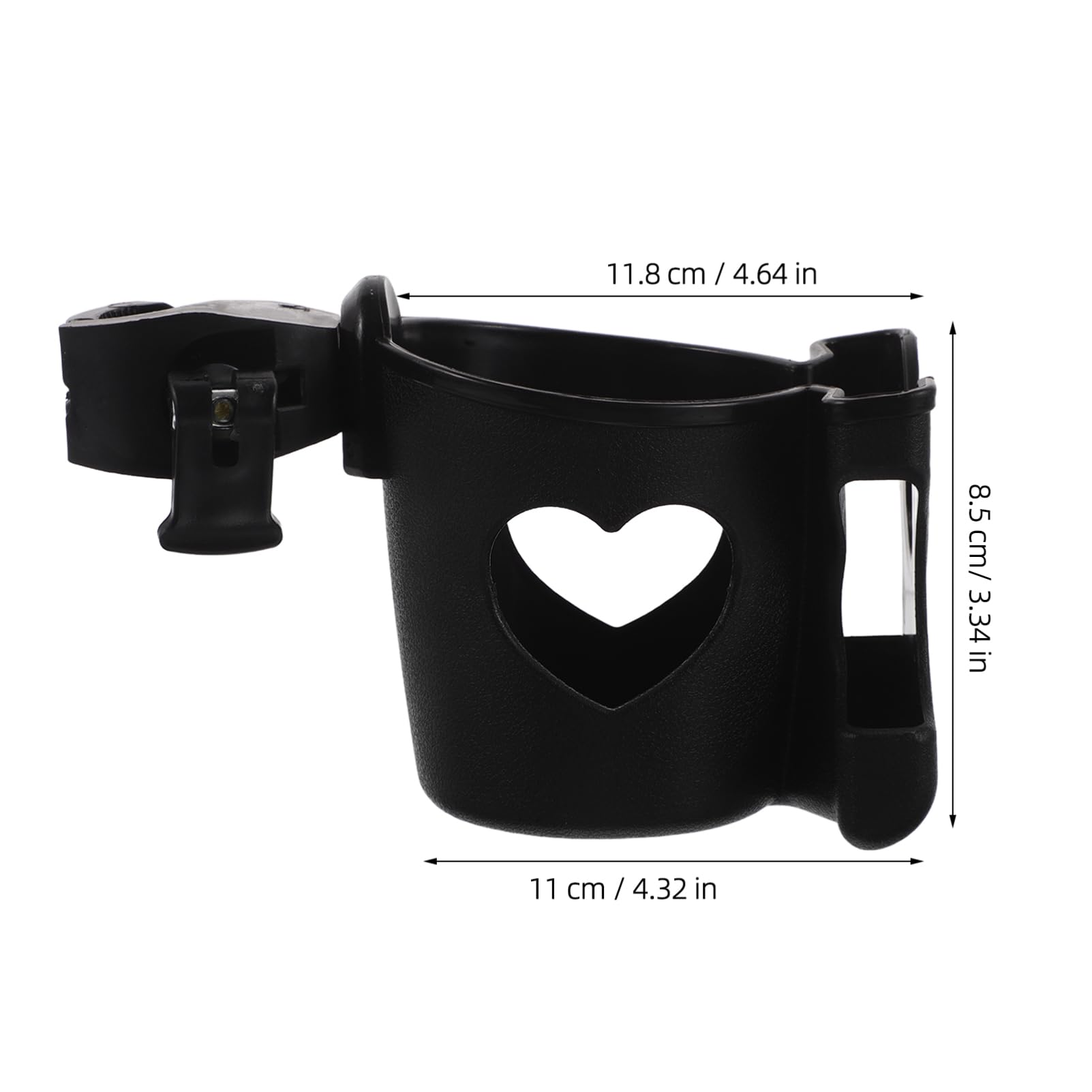 PartyKindom Secure Drink Holder for Baby Stroller Universal Cup Rack Bike Phone Holder Easy Install Black