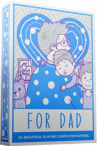 Playing Cards for Dad - Perfect Empowering Gift for Fathers, Grandfathers & New Daddies. Show Papa You Appreciate All That He Does with Cool Designs with a Free Card Game eBook! Premium Poker Deck