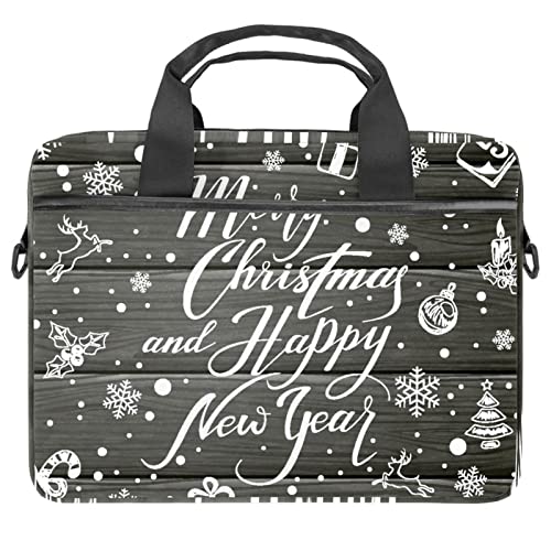 Sacoche à bandoulière pour ordinateur portable 13 à 14.5 pouces motif Noël multicolore