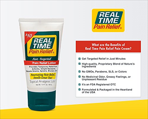 Real Time Pain Relief Pain Relief Cream (1.5oz. Tube) - Thumbnail 3