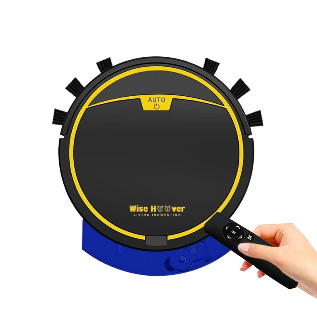 Wise Hoover - 2800Pa Strong Suction 3 in 1 Automatic Smart Home Robot Vacuum Cleaner, Remote Control with Sweeping, Vacuuming, Dry & Wet Mop feature.