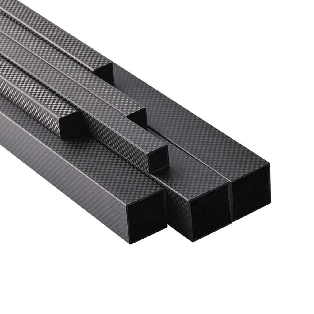 3K Matowa rura kwadratowa z włókna węglowego 1000 mm Pusta prostokątna rura do majsterkowania sprzętu sportowego, 1 szt.(14x14x10x1000mm)
