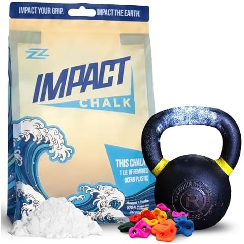 Rhino Skin Solutions Zig ZAG Impact Chalk for Rock Climbing, Training, Crossfit, Gymnastics, Eco Friendly7 oz Cover