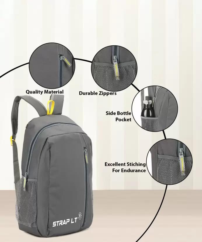 Image of School /College /Office Smart Backpack Travel Business Office Bag for Men & Women (Grey, 20L)