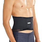 [page_title]-BRACOO BP60 atmungsaktive Rückenbandage - Rückenstabilisator - breite Rückenstütze – Lumbalbandage für Damen und Herren - M