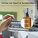 Membrane Solutions Autosampler Vials, 2ml HPLC Vials, 9-425 Lab Amber Vials with Write-on Spot and Graduations, 9mm Blue ABS Screw Caps & Septa for GC Sample Vials, 100 Pcs