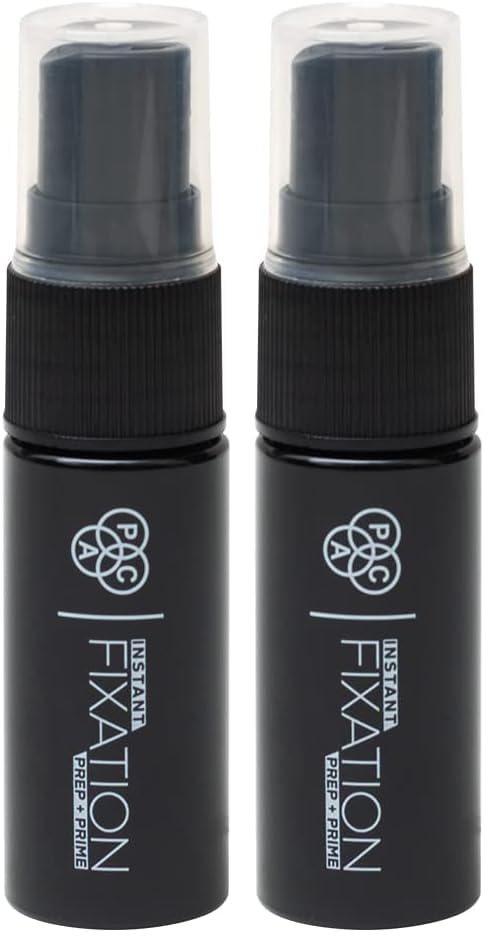 Image of PAC Instant Fixation Prep & Prime Makeup Fixer Mini Spray for Face Makeup | Dewy Finish Setting Spray | Hydrating & Moisturizing for All Skin | 120 ml (Pack of 2)