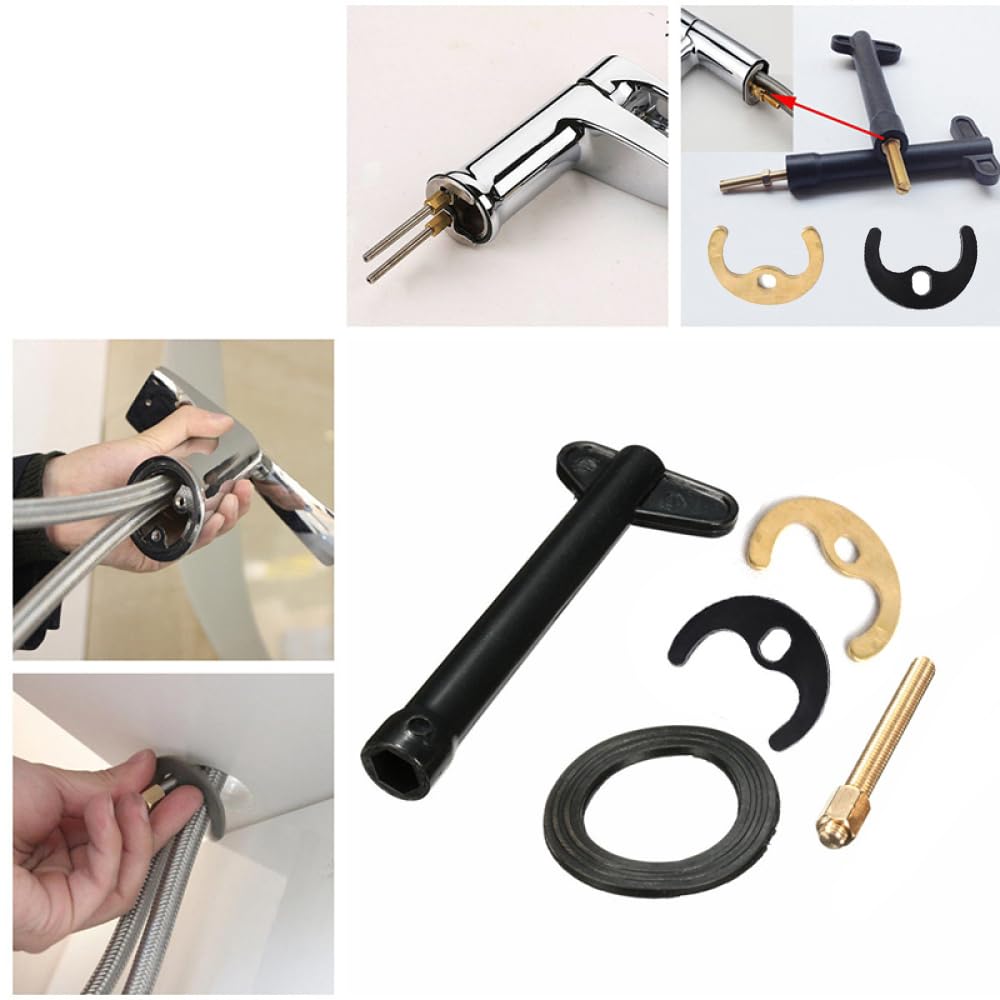 Kit de fijación para herramienta multiusos, kit de fijación para monomando de lavabo o fregadero, kit de montaje para grifo de cocina, herramienta para lavabo o fregadero de cocina (M10)