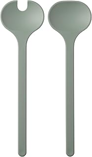 Mepal - Couverts à salade 2 pièces Silueta - Lavable au lave-vaisselle - Couverts à salade - Fourchette et cuillère à salade - Nordic sage