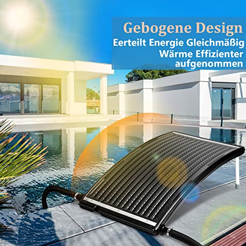Poolheizung Gimisgu Solar 110 x 65 x 36 cm Sonnenkollektor für Schwimmbecken