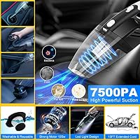 AUTODECO 41Pcs Car Cleaning Kit, Interior Detailing Kit with High Power Handheld Vacuum, Detailing Brush Set, Windshield Tool, Snow Shovel, Blue Complete Auto Accessories for Women, Men — image 2