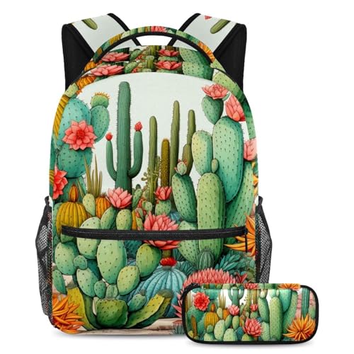 Sac à dos étudiant motif cactus pour simplifier la vie des ados