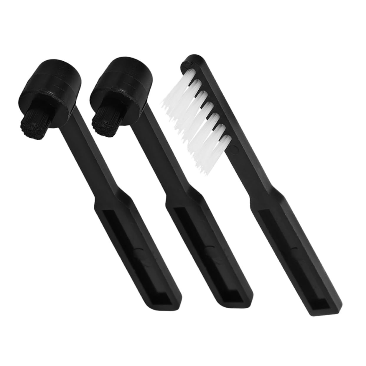 CIMAXIC 3pcs Vinyl Cleaning Brush: Non-slip Grip Cleaner for Stylus & Record Grooves - Turntable Preservation Kit for Classic Phonographs & Modern Audio System