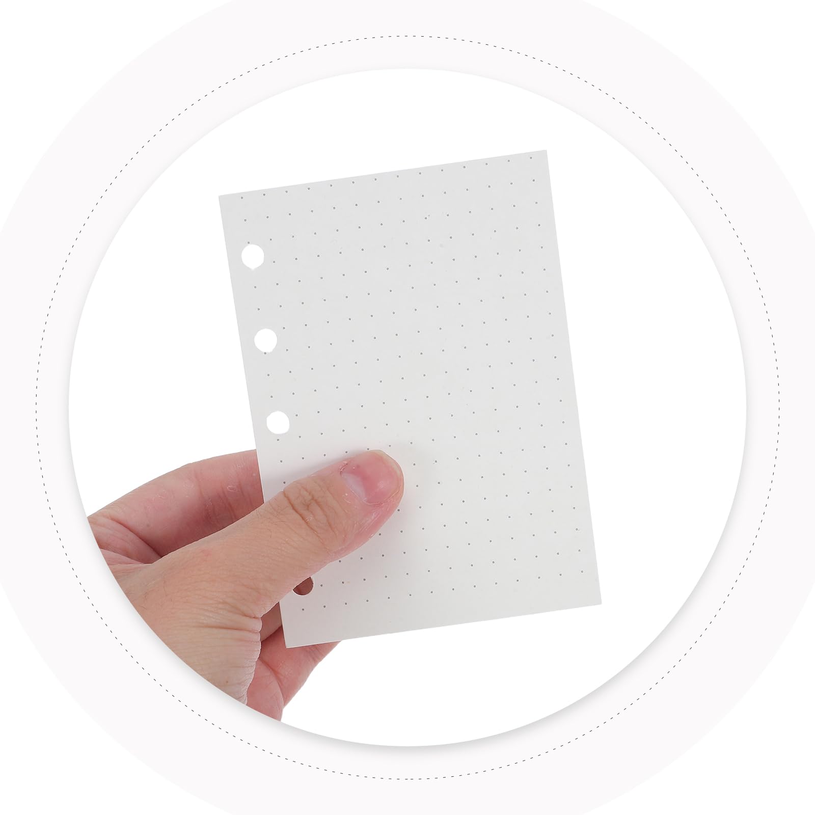 Ricarica Carta Planner M5 20 Pezzi 5 Fori Mini Fogli Rigati a Quadretti per Agenda Organizer Tascabile Compatibile Quaderni Ufficio Scuola