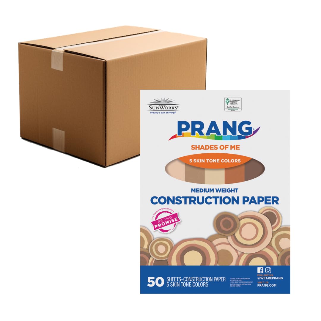 Prang Construction Paper, Shades of Me, 9" x 12", 50/Pack, 50 Packs