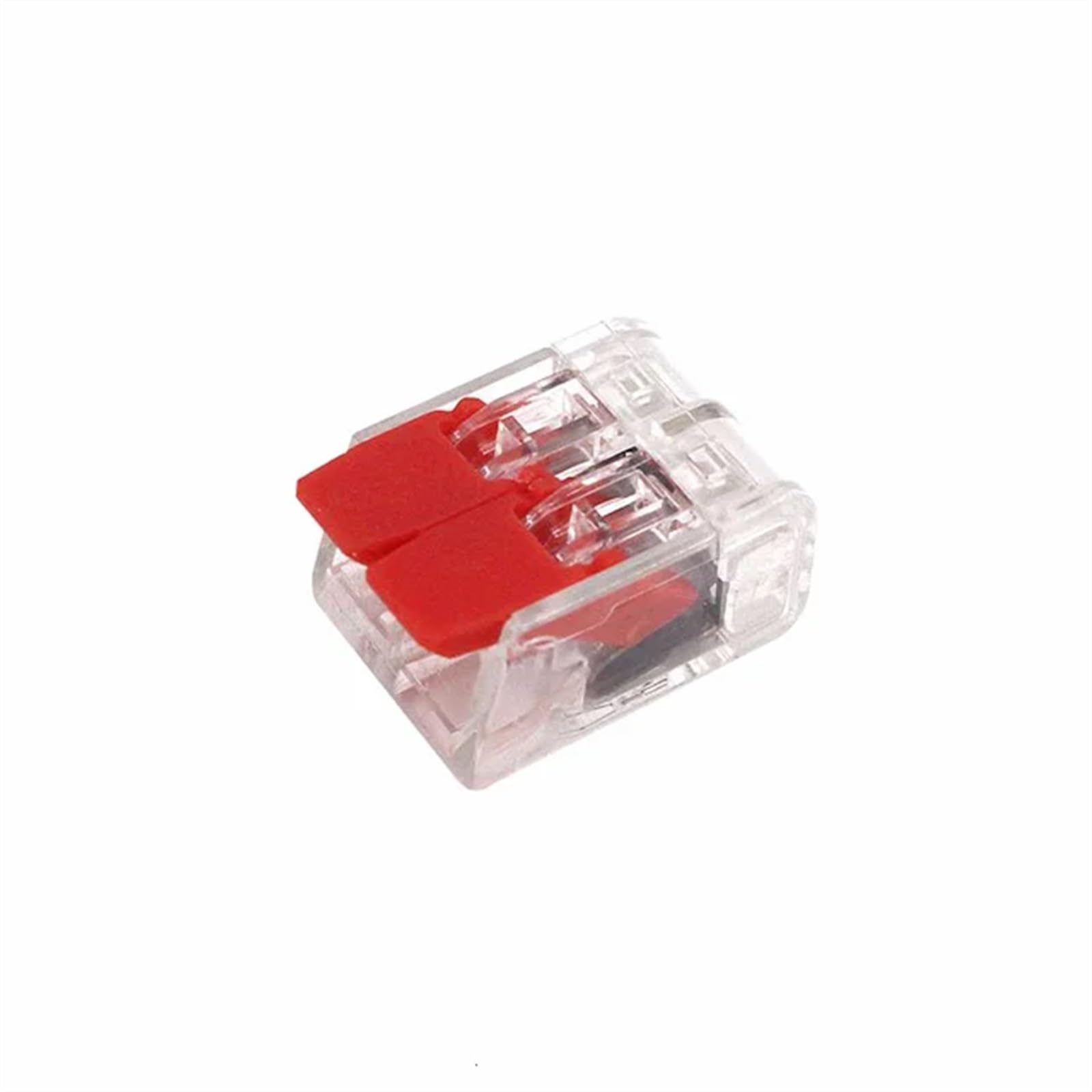 Zestaw 100 mini sprężynowych kabli elektrycznych ze sprężyną, kompaktowe, szybkie, uniwersalne złączki do kabli elektrycznych (kość słoniowa)