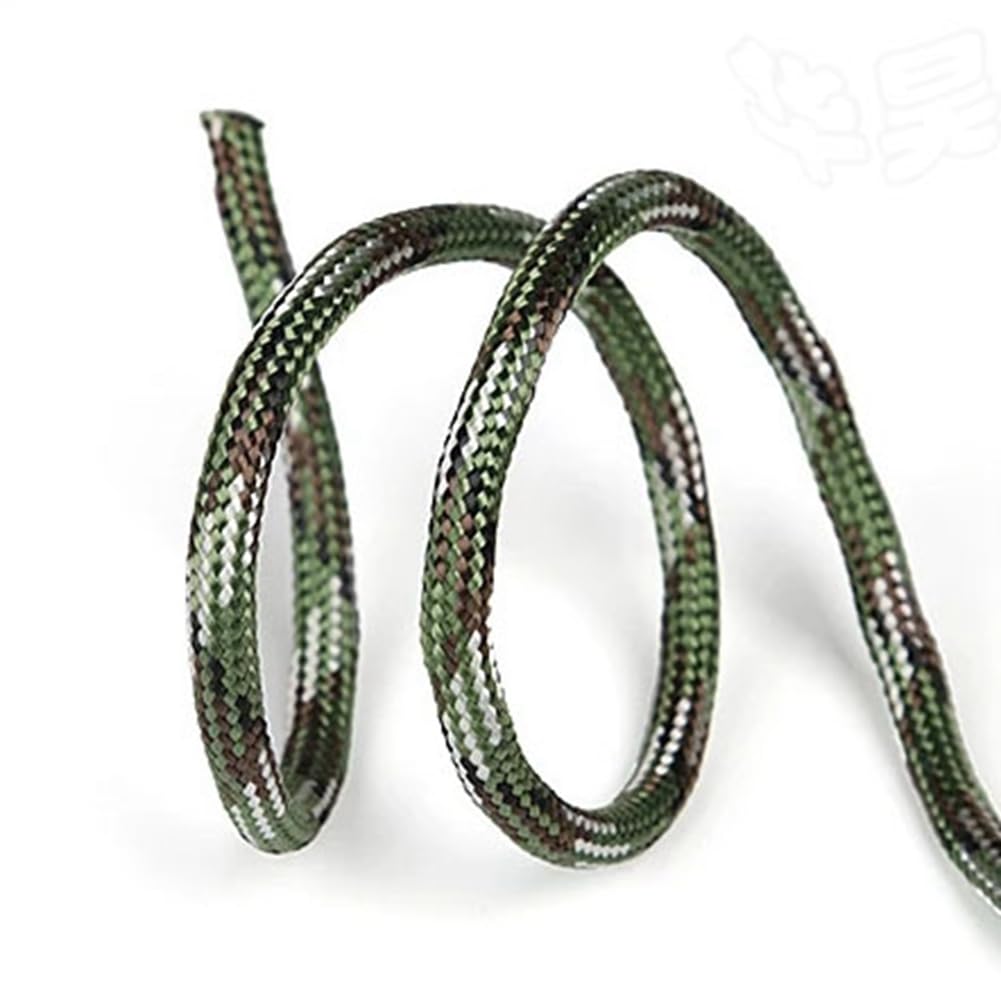 4mm Paracord Nylonschnur Reißfeste Kordelband Fallschirmschnur Regenschirmseil Zeltleinen Reepschnur Outdoor Survival Seil für Gartenbündelung Handgefertigte Projekte Camping Tarnfarbe 30m