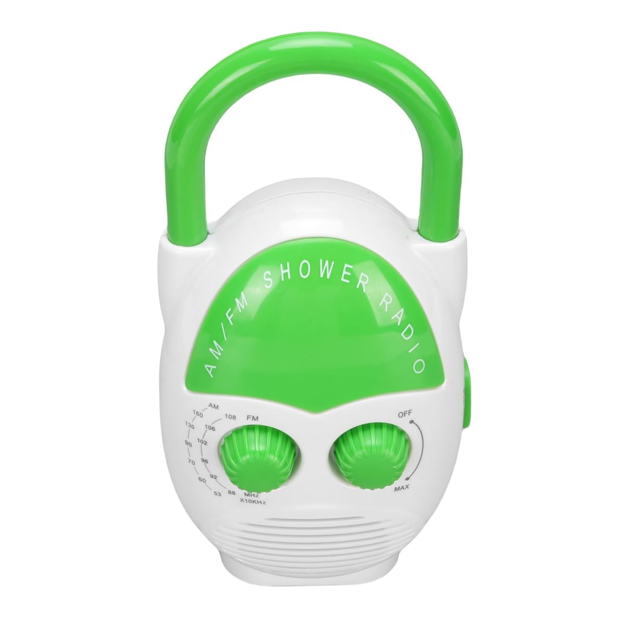 Radio portatile, mini radio portatile AM FM impermeabile da bagno, uscita 500 mW, a batteria, per bagno, cucina, esterni.